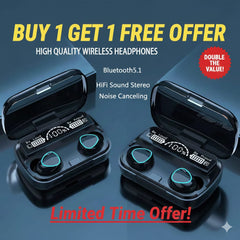 Buy 1 Get 1 Free M10 9D Stereo Sports Earbuds
